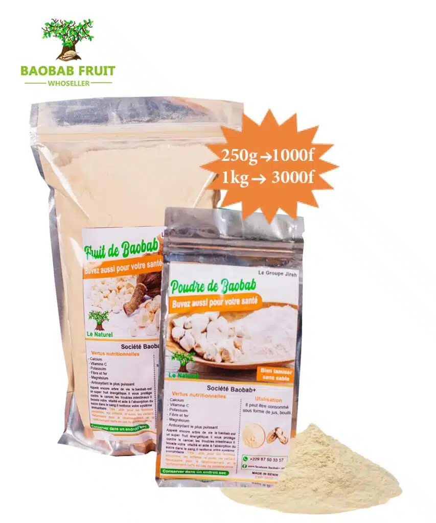 Produit Poudre de Baobab de Baobab Plus Benin